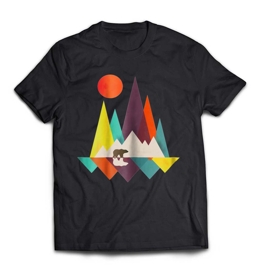 Awesome Geometric Outdoor Mountain T-Shirt: Celebrate Your Love for Adventure